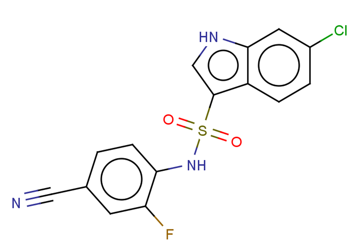 6-chloro-N-(4-cyano-2-fluorophenyl)-1H-indole-3-sulfonamide