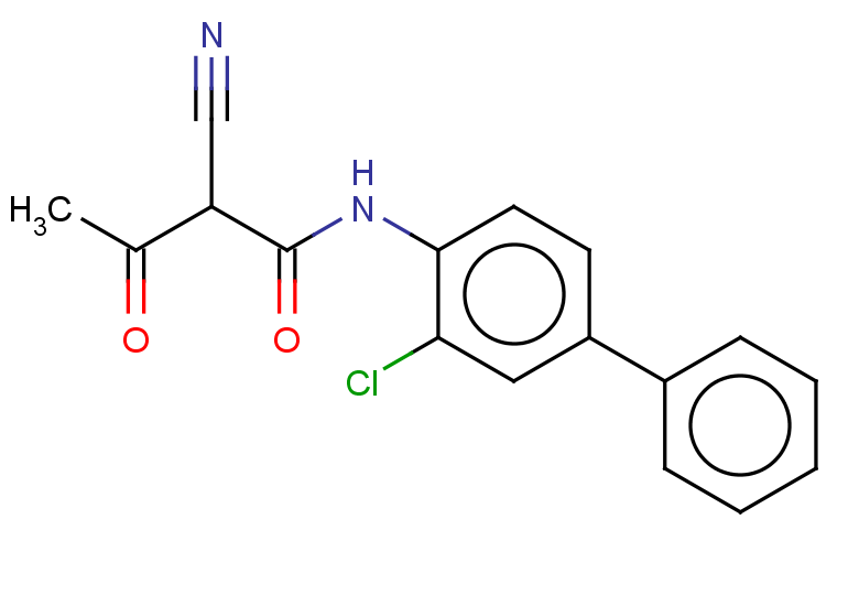 N-{3-chloro-[1,1'-biphenyl]-4-yl}-2-cyano-3-oxobutanamide