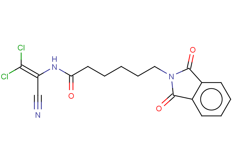 N-(2,2-dichloro-1-cyanoeth-1-en-1-yl)-6-(1,3-dioxo-2,3-dihydro-1H-isoindol-2-yl)hexanamide