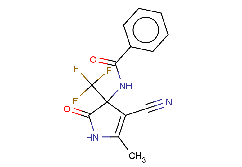 N-[4-cyano-5-methyl-2-oxo-3-(trifluoromethyl)-2,3-dihydro-1H-pyrrol-3-yl]benzamide