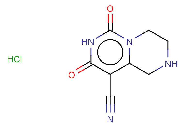 6,8-dioxo-1H,2H,3H,4H,6H,7H,8H-pyrimido[1,6-a]pyrazine-9-carbonitrile hydrochloride