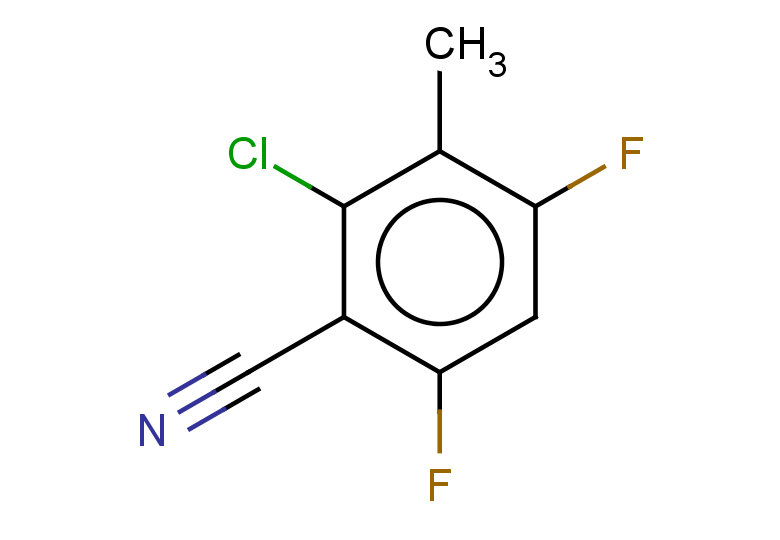 2-chloro-4,6-difluoro-3-methylbenzonitrile