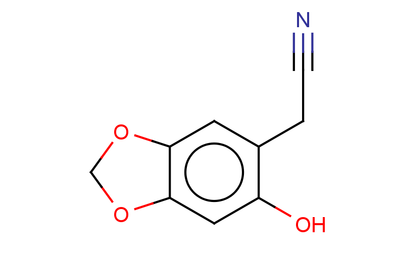2-(6-hydroxy-1,3-dioxaindan-5-yl)acetonitrile