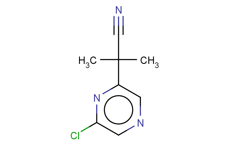 2-(6-chloropyrazin-2-yl)-2-methylpropanenitrile