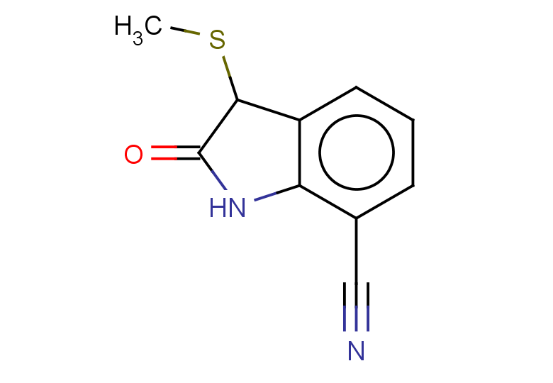 3-(methylsulfanyl)-2-oxo-2,3-dihydro-1H-indole-7-carbonitrile