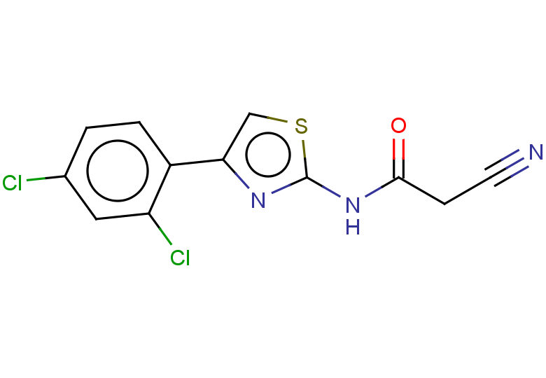 2-cyano-N-[4-(2,4-dichlorophenyl)-1,3-thiazol-2-yl]acetamide