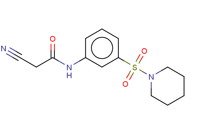 2-cyano-N-[3-(piperidine-1-sulfonyl)phenyl]acetamide