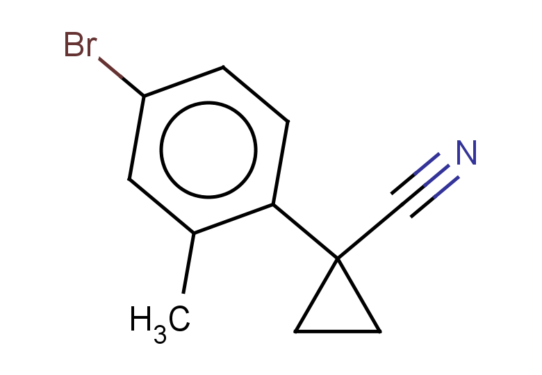 1-(4-bromo-2-methylphenyl)cyclopropane-1-carbonitrile