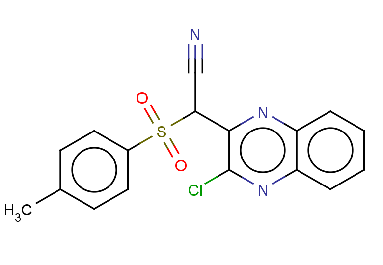 2-(3-chloroquinoxalin-2-yl)-2-(4-methylbenzenesulfonyl)acetonitrile