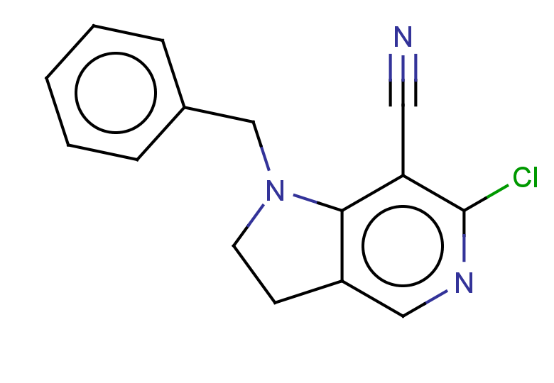 1-benzyl-6-chloro-1H,2H,3H-pyrrolo[3,2-c]pyridine-7-carbonitrile