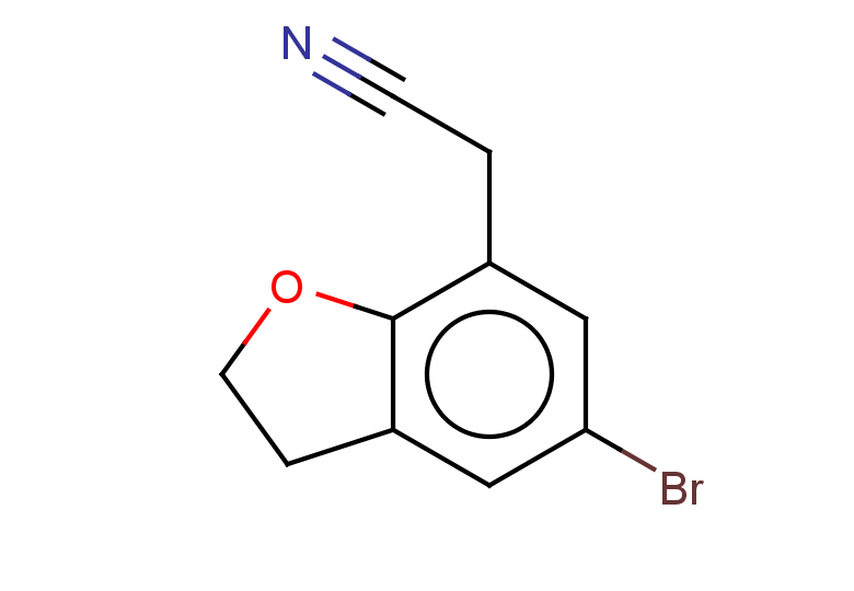 2-(5-bromo-2,3-dihydro-1-benzofuran-7-yl)acetonitrile