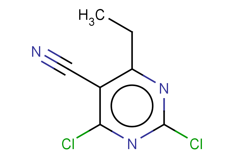 2,4-dichloro-6-ethylpyrimidine-5-carbonitrile