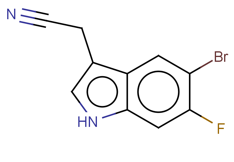 2-(5-bromo-6-fluoro-1H-indol-3-yl)acetonitrile