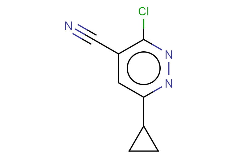 3-chloro-6-cyclopropylpyridazine-4-carbonitrile