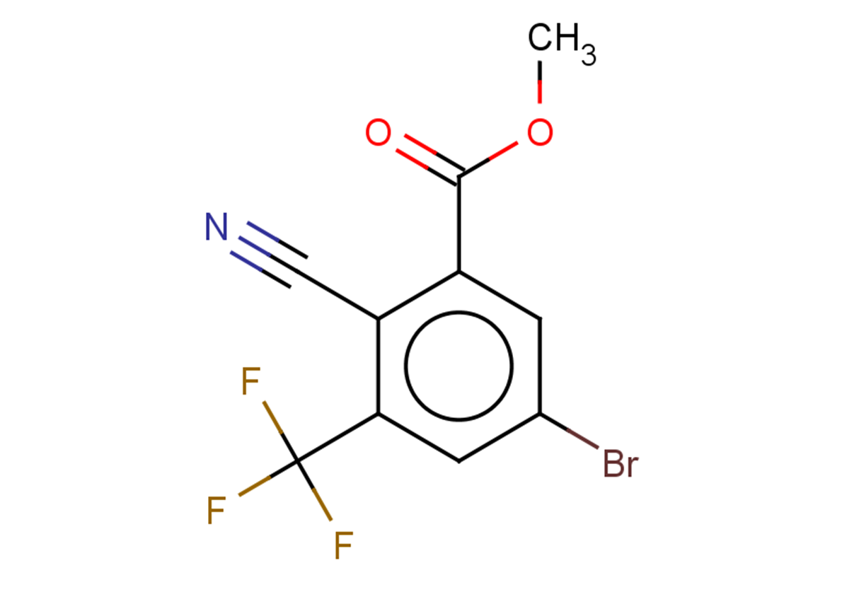 methyl 5-bromo-2-cyano-3-(trifluoromethyl)benzoate