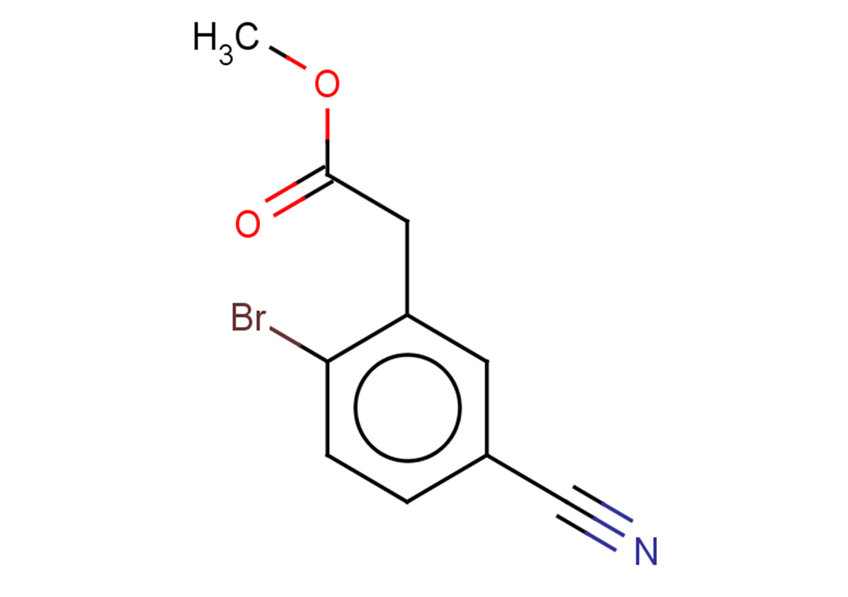 methyl 2-(2-bromo-5-cyanophenyl)acetate