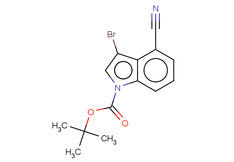 tert-butyl 3-bromo-4-cyano-1H-indole-1-carboxylate