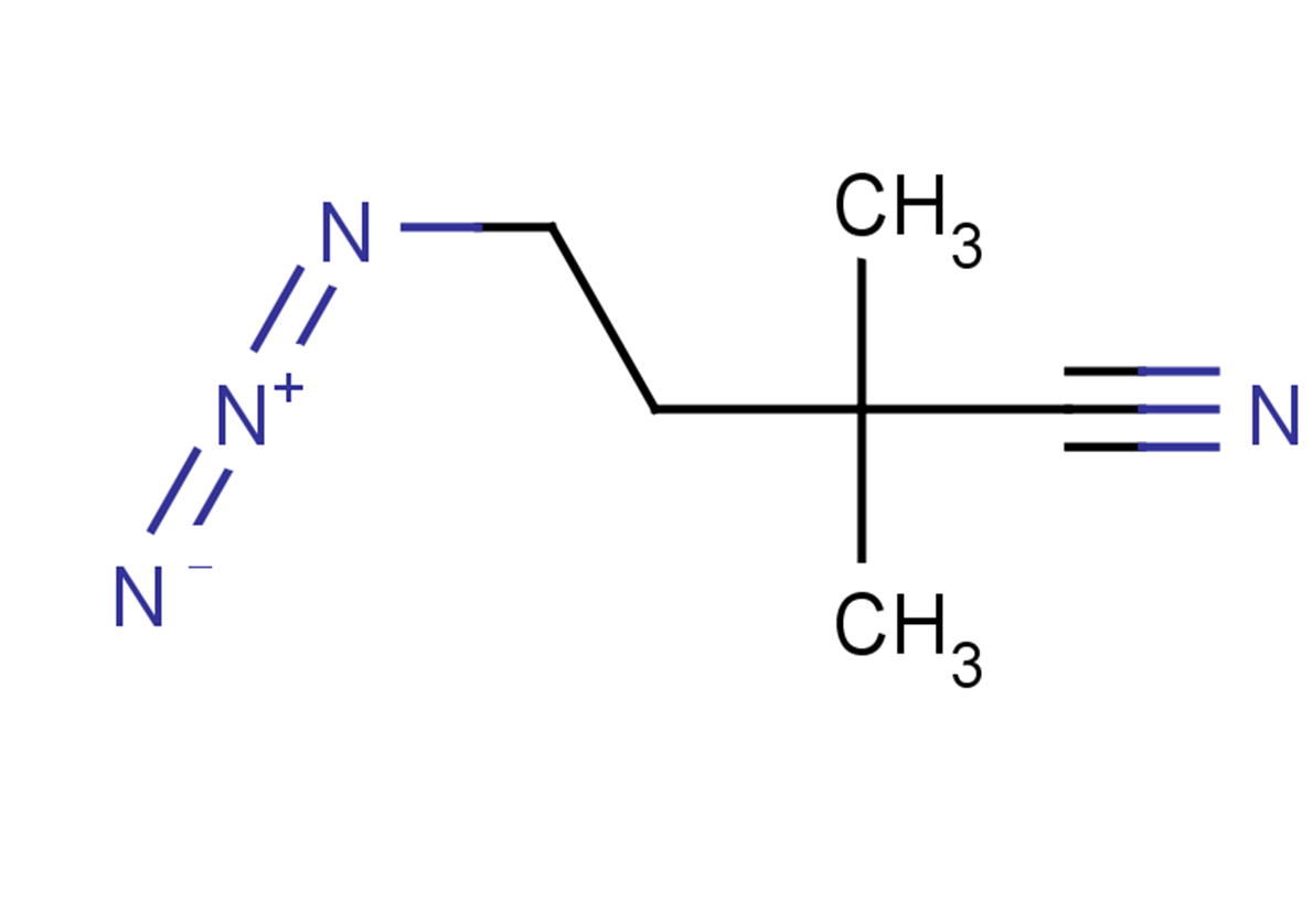 4-azido-2,2-dimethylbutanenitrile