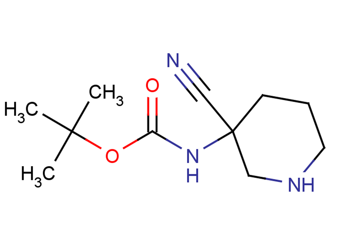 tert-butyl N-(3-cyanopiperidin-3-yl)carbamate