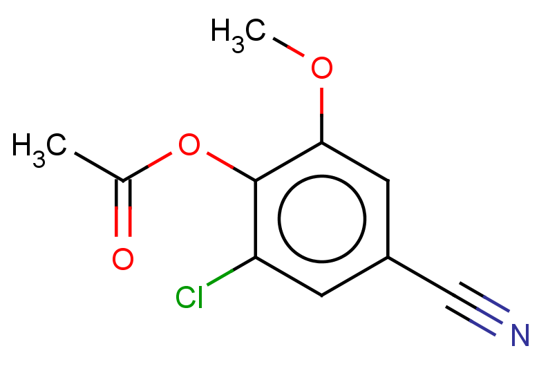 2-chloro-4-cyano-6-methoxyphenyl acetate