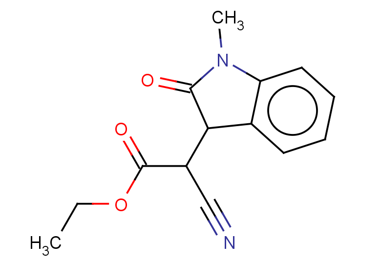 ethyl 2-cyano-2-(1-methyl-2-oxo-2,3-dihydro-1H-indol-3-yl)acetate