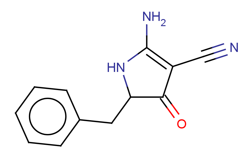 2-amino-5-benzyl-4-oxo-4,5-dihydro-1H-pyrrole-3-carbonitrile