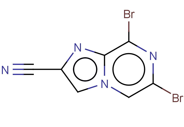 6,8-dibromoimidazo[1,2-a]pyrazine-2-carbonitrile