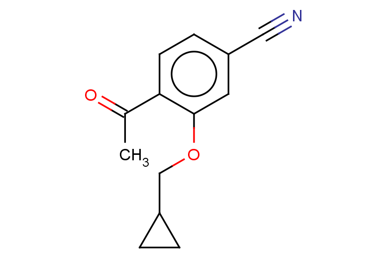 4-acetyl-3-(cyclopropylmethoxy)benzonitrile