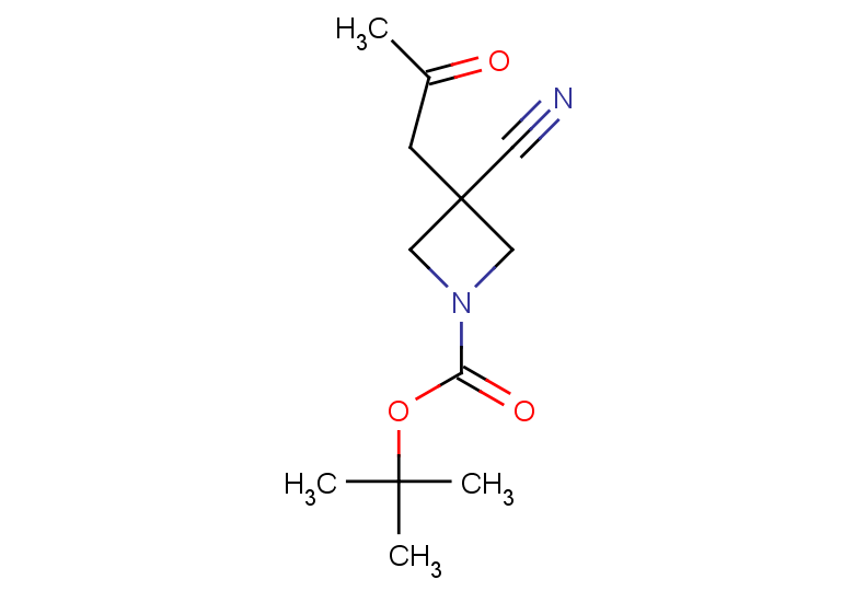 tert-butyl 3-cyano-3-(2-oxopropyl)azetidine-1-carboxylate