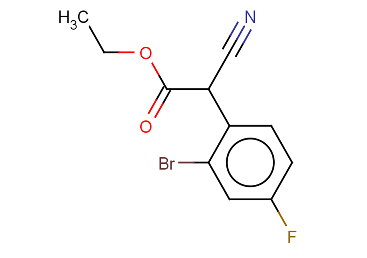 ethyl 2-(2-bromo-4-fluorophenyl)-2-cyanoacetate