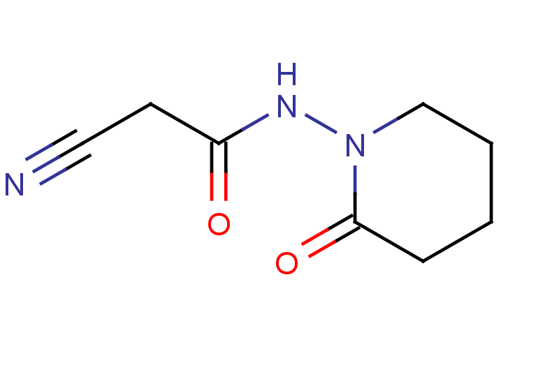 2-cyano-N-(2-oxopiperidin-1-yl)acetamide