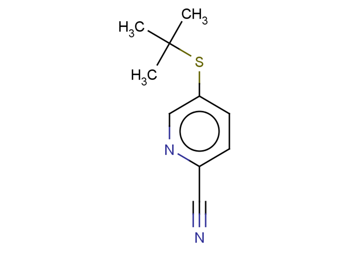 5-(tert-butylsulfanyl)pyridine-2-carbonitrile