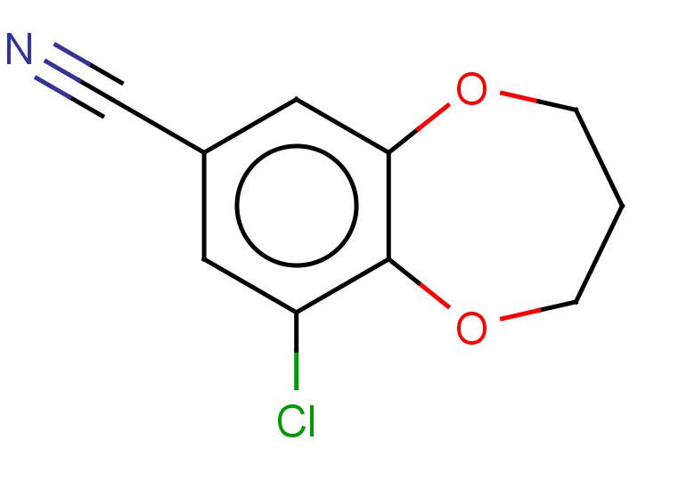 9-chloro-3,4-dihydro-2H-1,5-benzodioxepine-7-carbonitrile