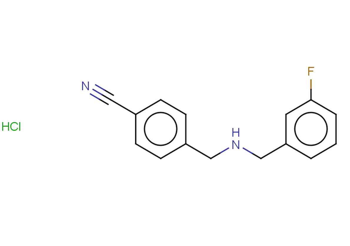 4-({[(3-fluorophenyl)methyl]amino}methyl)benzonitrile hydrochloride