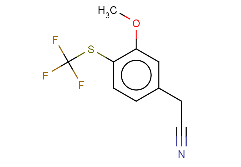 2-{3-methoxy-4-[(trifluoromethyl)sulfanyl]phenyl}acetonitrile