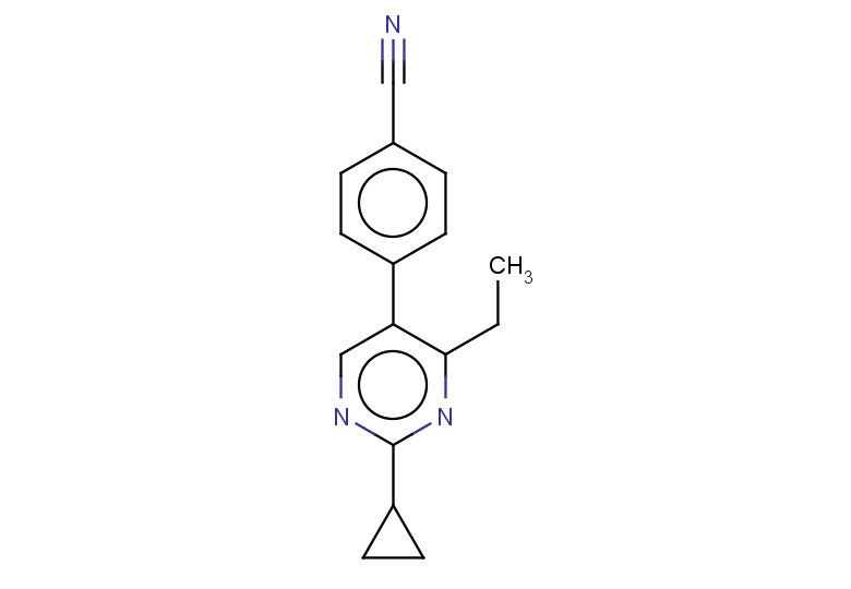 4-(2-cyclopropyl-4-ethylpyrimidin-5-yl)benzonitrile