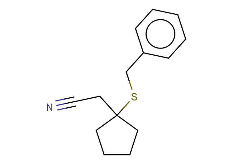 2-[1-(benzylsulfanyl)cyclopentyl]acetonitrile
