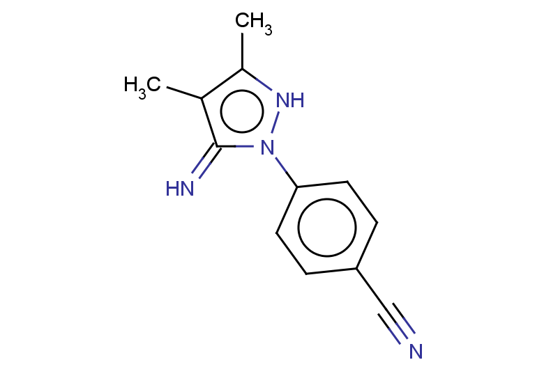 4-(5-imino-3,4-dimethyl-2,5-dihydro-1H-pyrazol-1-yl)benzonitrile