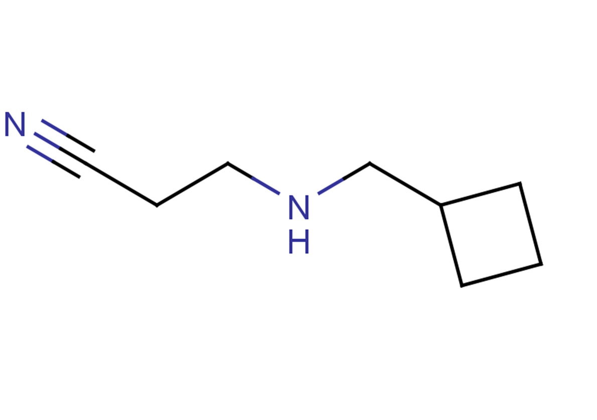 3-[(cyclobutylmethyl)amino]propanenitrile