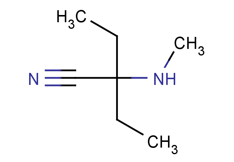 2-ethyl-2-(methylamino)butanenitrile