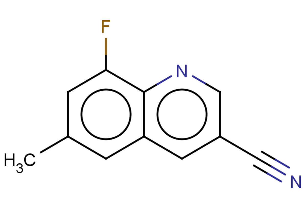 8-fluoro-6-methylquinoline-3-carbonitrile