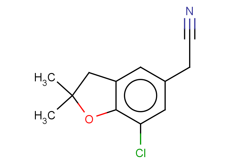 2-(7-chloro-2,2-dimethyl-2,3-dihydro-1-benzofuran-5-yl)acetonitrile