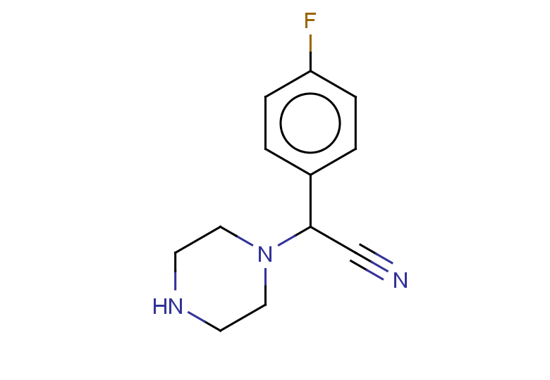 2-(4-fluorophenyl)-2-(piperazin-1-yl)acetonitrile