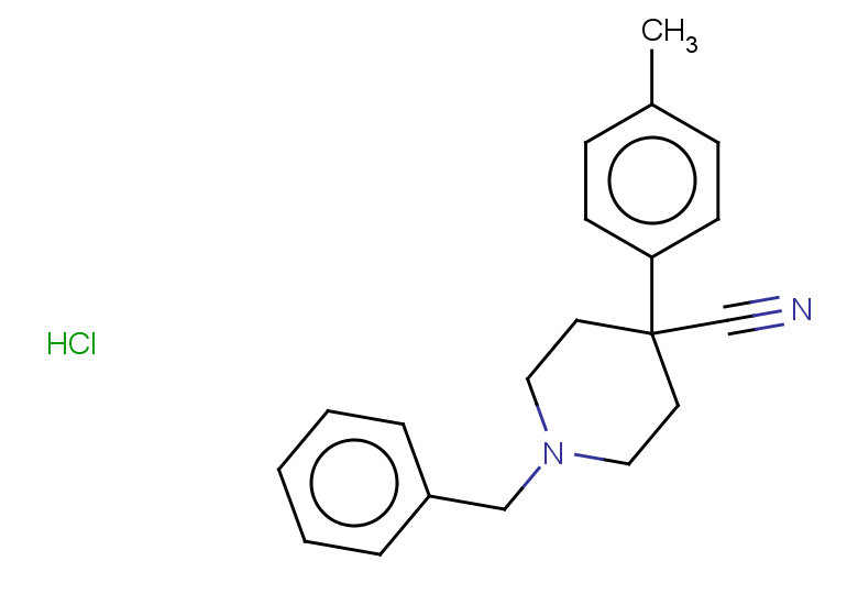 1-benzyl-4-(4-methylphenyl)piperidine-4-carbonitrile hydrochloride