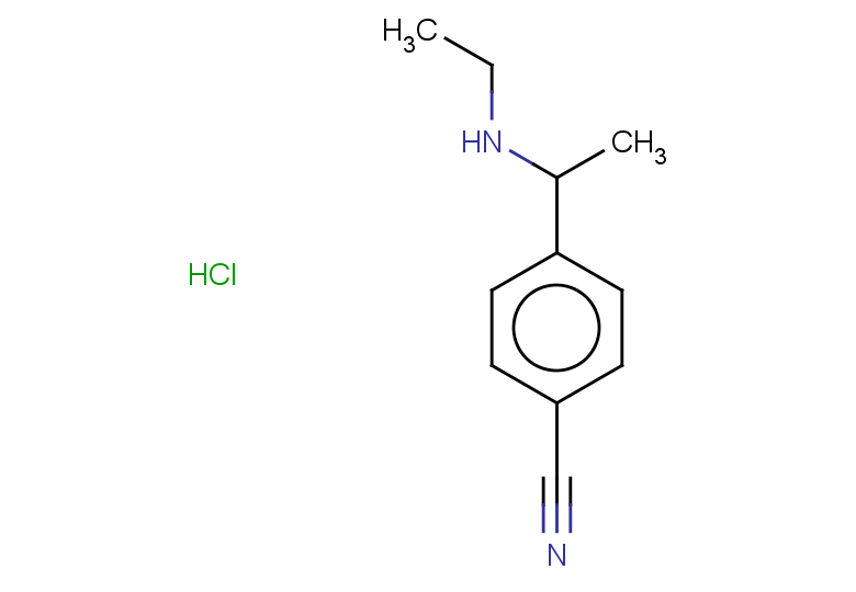 4-[1-(ethylamino)ethyl]benzonitrile hydrochloride