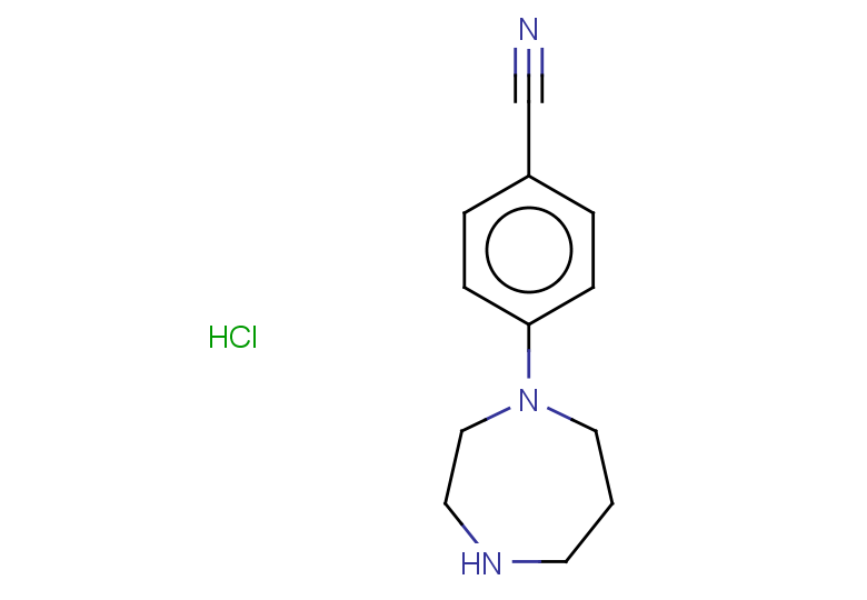 4-(1,4-diazepan-1-yl)benzonitrile hydrochloride