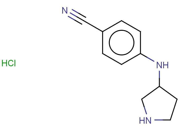 4-[(pyrrolidin-3-yl)amino]benzonitrile hydrochloride