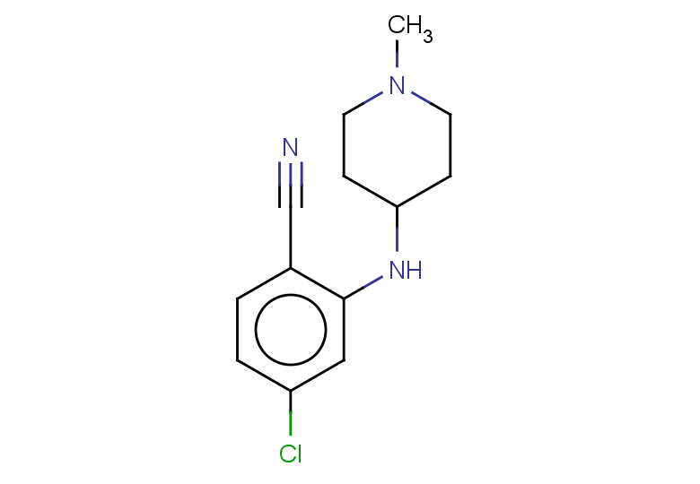 4-chloro-2-[(1-methylpiperidin-4-yl)amino]benzonitrile