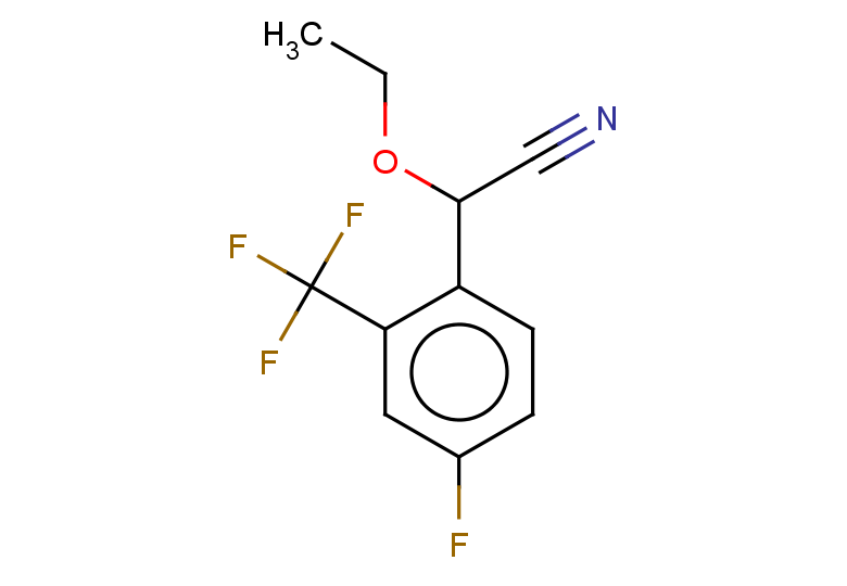 2-ethoxy-2-[4-fluoro-2-(trifluoromethyl)phenyl]acetonitrile