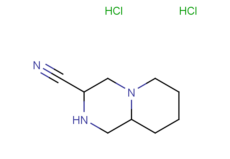 octahydro-1H-pyrido[1,2-a]piperazine-3-carbonitrile dihydrochloride
